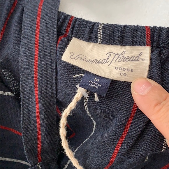 NWT striped vneck wide leg Jumpsuit - Picture 2 of 10